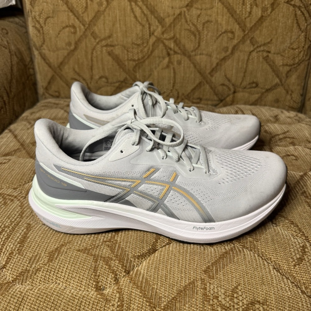 ASICS Women Running shoes GT-1000 13 Concrete/Champagne 1012B662.020 Size 9.5‎